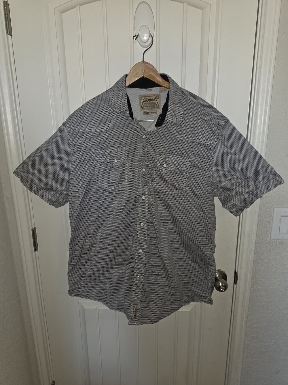 Rafter C Cowboy Collection Mens 2XLT Western Shirt ProFlex45 Pearl Snap 2XL Tall